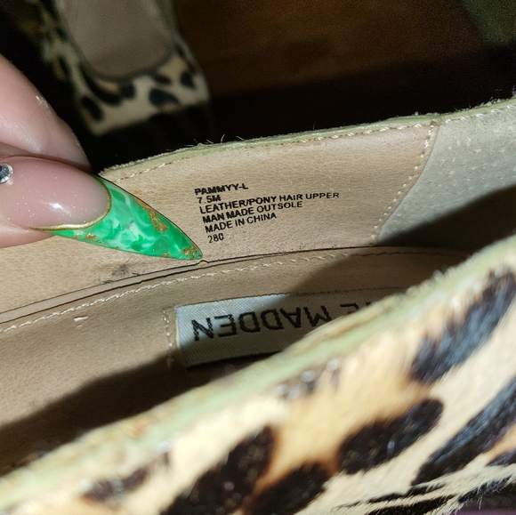 Steve madden leopard wedges leather pony hair heels - Picture 3 of 4
